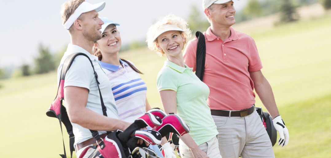 Glade golfspillere
